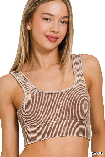 Cropped Tank W/ Removable Bra Pads | SRB  S/M - L/XL | $21.95