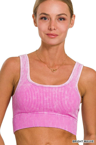 Cropped Tank W/ Removable Bra Pads | SRB  S/M - L/XL | $21.95