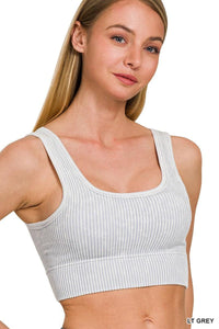 Cropped Tank W/ Removable Bra Pads | SRB  S/M - L/XL | $21.95