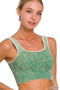 Cropped Tank W/ Removable Bra Pads | SRB  S/M - L/XL | $21.95