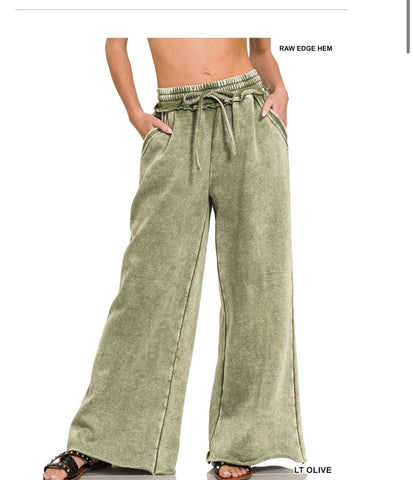Zenana Acid Washed Sweats |SRB| $41.95
