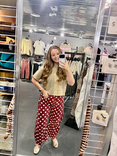 Barrel Polka Dot Pants