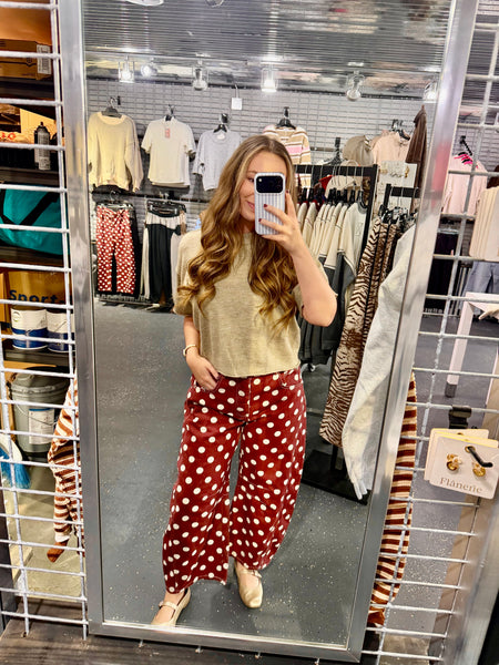 Barrel Polka Dot Pants