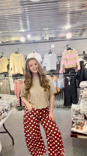 Barrel Polka Dot Pants